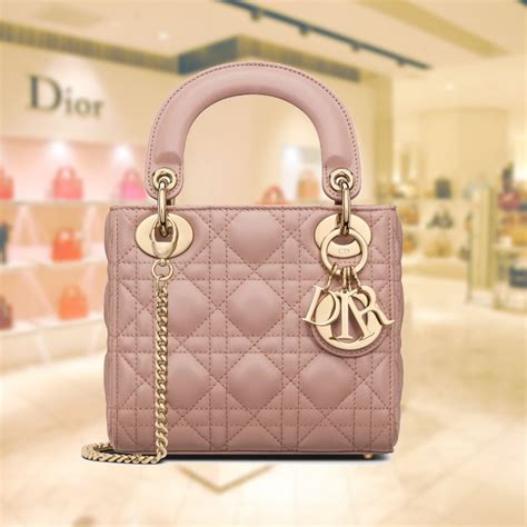 pink matte lady dior|small lady dior bag price.